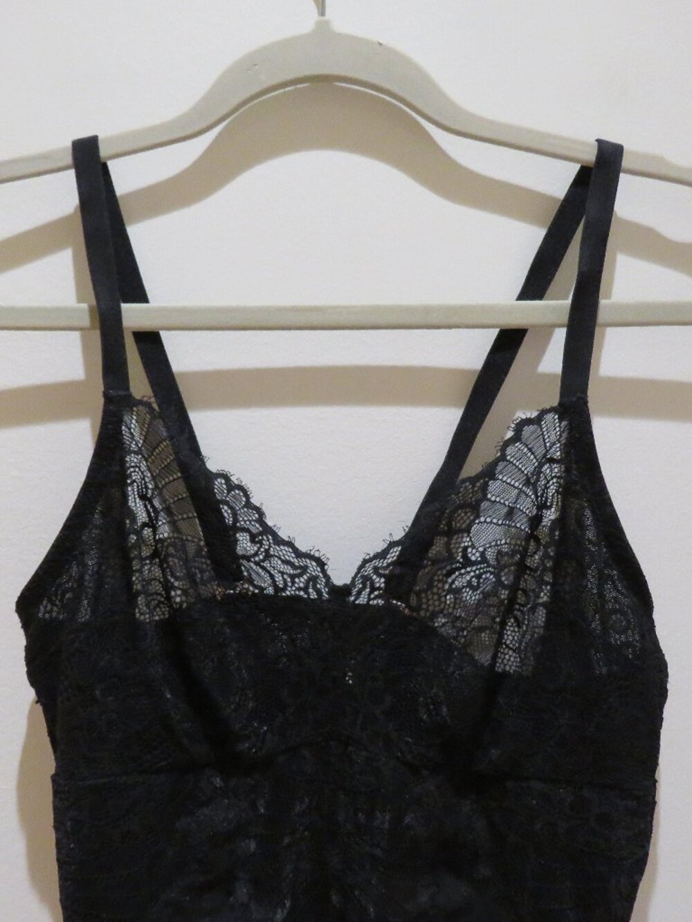 PINSY Smoothing Lace Shapesuit Bodysuit in Black Small Whimsigoth Stretch - Picture 5 of 13